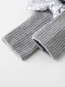 Wrenababy 女童百搭舒适袜子，可爱蝴蝶结设计公主风格防滑圆点抓地袜，适合幼儿和婴儿，适合春秋季