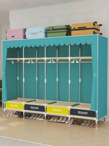 Large Capacity Drawer Storage, Suitable For Multi-Person Households, Reinforced Steel Tube Construction For Stability, Easy To Assemble And Durable