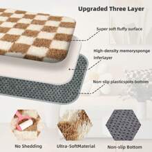 5x7 Feet Checkered Area Rugs For Living Room, Black And Pink Modern Shag Plaid Rug Washable Non-Slip Large Area Rug Super Soft Indoor Fuzzy Carpet Fluffy Rugs For Bedroom Home Aesthetic Decor