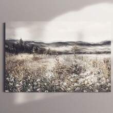 1 Pc Canvas Painting,Painting, Frame, Landscape, Meadow, Flowers, Mountains, Desk, Laptop, Plant,Wood Framed Painting (1) Thickness 2.5 Cm/ 1 Inch-Home Decoration For All Occasions,Ideal New Year, Valentine's Day,Thanksgiving,Easter,Christmas Gift,Room Decoration Aesthetic,Wall Decoration Art,Perfect Gift,Autumn And Winter Wall Decoration,Living Room Decoration, Bedroom Decoration, Kitchen Decoration, Entry Decoration, Bathroom Decoration, Direct Wall Painting, High Quality Wall Painting Poster,Modern Home Decoration Stretched And Framed Ready To Hang