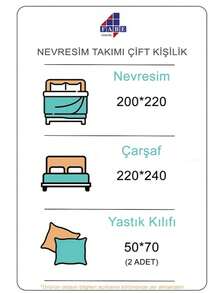 80% Cotton 4-Piece Double Duvet Cover Set – Duvet: 200x220 Cm, Flat Sheet: 220x240 Cm, 2 Patterned Pillowcases: 50x70 Cm – Made In Turkey - Violet Purple - View 3