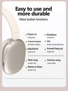 Spooky Sound Wireless Headphones, 48H Playtime For Halloween Night, Foldable Lightweight For Party & Travel, Hi-Res Audio With Stereo Bass, Ideal Halloween Gift