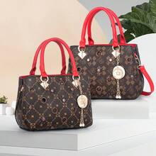 Women Top Handle Bags - Z字咖啡色 - 查看 1