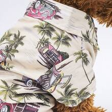 Dog Hawaiian Style Summer Shirt, Pet Outdoor Wear