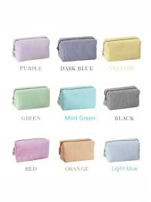 定制伴娘化妆包，女孩刺绣化妆包，大容量化妆包，伴娘婚礼礼物，化妆品收纳盒，印花化妆包，化妆包，伴娘化妆包，伴娘礼物，女士礼物，个性化定制文字，带名字的个性化化妆包 - 彩色 - 查看 4