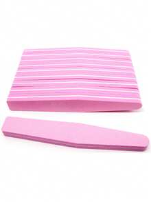 10片装粉色指甲打磨海绵，100/180目，专业指甲抛光块，指甲塑形和抛光配件 - 彩色 - 查看 5