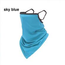 قطعة واحدة من الوشاح القناع الباندانا مع حلقات الأذن ، غطاء الرقبة بالاكلافا حماية من الغبار والأشعة فوق البنفسجية للوجه للنساء والرجال في الهواء الطلق ، أغطية الرأس للتزلج