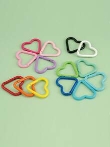 5/4/3/2pcs Heart-Shaped Snap Hook, Aluminum Alloy Carabiners, Use For Outdoor Climbing, Backpack, Daily Wear, Fishing Hiking Traveling And Sports Keychain Clip,For Jewelry Making Crocheting Crafts Arts Backpack Decor,Luxury Handbag Accessory,Valentine's Day,Fashion Jewelry Accessories,Couples Birthday & Holiday Gifts,Suitable For Bag Charm Car Keys - Multicolor - View 11