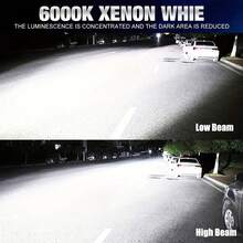 TOAUTO 2 件装 50W 15000LM H11 LED 灯泡 Canbus 9005 HB3 9006 HB4 9012 HIR2 车头灯雾灯 CSP 适用于汽车二极管灯白色 6000K - 白色 - 查看 6