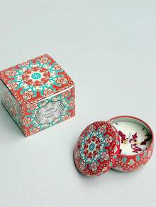 4/1 Scented Candle Set With Colorful Box, Multiple Scent Combinations, Pleasant & Rich Fragrance, Smokeless, Long Burning Time - Christmas Gift Ideal For Family & Friends,Christmas Candle,Gift Sets For Women For Wedding, Birthday, Festivals, Wedding Souvenirs,Aromatherapy Candles For Home,Candle Present For Men And Women, For Birthday Christmas Day Yoga Bath, Valentine's Day Gift, Home, Hotel Decoration, Retro Pattern Design, Soy Wax, - Multicolor - View 27