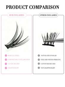 640 簇自然柔软 10D 20D 30D 40D 超大容量混合 8-16mm 0.07mm C 卷翘蓬松卷翘睫毛 DIY 手工睫毛延长日常化妆卡通假睫毛全新升级礼盒、节日必备、彩妆、夏季 - C - 查看 7