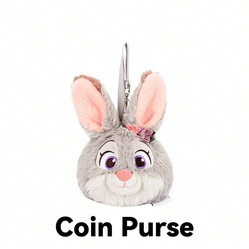 疯狂动物城系列朱迪零钱包吊坠毛绒玩具，创意装饰吊坠，可作节日礼物 - Judy - 查看 1