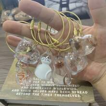 Transparent Cat Hair Collection Capsule, Cat Hair Storage Pendant Blind Box, Pet Hair Collection Creative Keychain Bag Charm - Multicolor - View 9