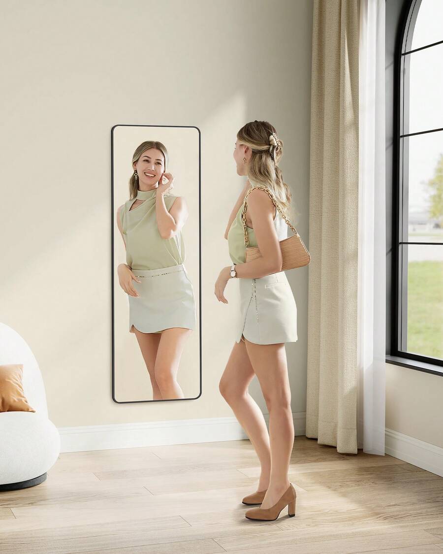 Floor & Full Length Mirrors - Black - View 1