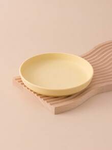 PopLittleOne 1pc Baby Silicone Tableware Round Shape Suction Baby Plate Feeding Training Baby Dishes Solid Color Baby Food Storage - Multicolor - View 13