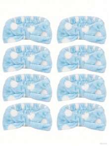 Bộ 8 chiếc băng đô spa cho nữ và bé gái, băng đô spa chấm bi hồng cho tiệc độc thân, tiệc ngủ, băng đô trang điểm chăm sóc da, băng đô rửa mặt, quà tặng độc thân cho phù dâu, phụ kiện tóc, đồ dùng học tập, phụ kiện mùa thu đông cho sinh viên, băng đô nơ cho trang phục đi nghỉ mát, khăn choàng thanh lịch cho nữ, khăn bandana mềm mại cho trang phục mùa hè. - Nhiều màu - Xem 9