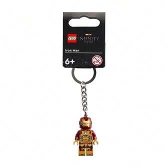  Lego 854240 New Version Iron Man Minifigure Key Chain Keychain Marvel Superhero Gift Collection