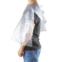 100pcs Disposable Hair Cutting And Dyeing Shawl Disposable Cloth Hair Salon Cloak Suitable For Hair Dyeing And Hair Cutting, Waterproof And Will Not Stain Clothes, Barber Shop Hairdressing, Home DIY Hair Dyeing - White - View 8