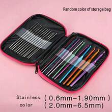1Set Crochet Hooks Set Ergonomic Knitting Needle Weave Yarn Kits Multi Size DIY Hand Knitting Art Tools Crochet Lovers Beginners