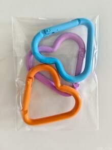 5/4/3/2pcs Heart-Shaped Snap Hook, Aluminum Alloy Carabiners, Use For Outdoor Climbing, Backpack, Daily Wear, Fishing Hiking Traveling And Sports Keychain Clip,For Jewelry Making Crocheting Crafts Arts Backpack Decor,Luxury Handbag Accessory,Valentine's Day,Fashion Jewelry Accessories,Couples Birthday & Holiday Gifts,Suitable For Bag Charm Car Keys - Multicolor - View 21