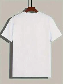 Camiseta Casual de Manga Corta de Algodón Puro de 220 g/m² con Diseño Gráfico Temático de la Artista Lauryn Hill - Blanco - Ver 6