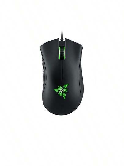 RAZER DeathAdder Essential 유선 게이밍 마우스, 인체공학적 경량 디자인, 기계식 마이크로 스위치, RGB 조명, 고정밀 광학 트래킹, 매우 유연한 꼬임 방지 케이블, 블랙