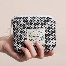 Women's Makeup Bag - Compact Handbag With Tassel Decor, Spacious Interior For Cosmetics, Cards, Cash, Korean Style Daily Organizer Bag - Gift For Women And Students, Fashion Cosmetic Pouch, Durable Design, Essential Accessory