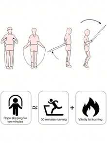 1 pezzo Corda per saltare anti-nodo con conteggio automatico, maniglie in schiuma con rotazione fluida, allenamento cardiovascolare per casa/palestra/fitness all'aperto