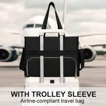 Bolsa de almuerzo para mujeres con compartimento para portátil de 15.6", bolsa de tela aislada, bolsa de trabajo impermeable con bolsillos laterales de 40 oz, bolsa de regreso a la escuela, bolsa de accesorios escolares, bolsa refrigeradora, accesorios de picnic