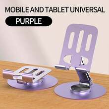 A Metal Phone Holder With A Rotating Folding Desktop Phone Holder - Multicolor - View 13