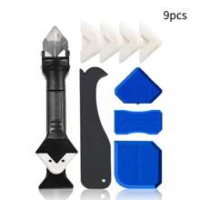 5/6/9pcs Grouting Tool Set, Including Grout Scrapers, Sealant Smoothing Brushes, Plastic Spatulas, For Tile Installation