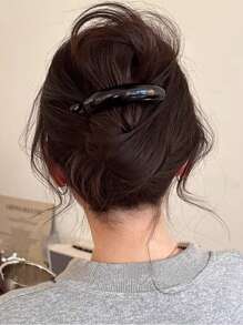 4 件/1 件女士黑色/红色/黄色/棕色 3.74 英寸/9.5 厘米中号优雅蝴蝶结发夹，可爱简约时尚简约风格适合休闲、复古、宫廷服装、日常、化妆、发型、通勤、度假、学校、派对、节日、礼物、爪夹、发夹、发夹、发夹、香蕉夹 - 彩色 - 查看 5