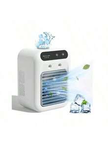 3-In-1 Mini Air Conditioner, Suitable For Bedroom, Portable AC, Cooling Fan, With Dual Mist Mode And Powerful Airflow, An Economical Cooling Choice For Living Room, Bedroom, Desk And Other Spaces