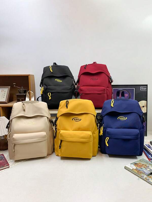 1 pieza Mochila de vuelta a la escuela, de moda, casual, linda, de dibujos animados, con diseño lindo y desmontable para niñas, muy adecuada para viajar, salir y bolsas de salida. Gran capacidad, adecuada para uso diario como ir al trabajo, ir y venir, trabajar, viajes de negocios, compras, escuela, vacaciones, ocio al aire libre, viajes, compras, etc. Regalo de cumpleaños para amigos.