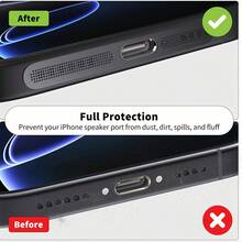 ZYONS 3件装金属扬声器防尘网罩，兼容 17 Pro Max/17 Air/16 Pro Max/16/15/14/13/12系列，耐用金属材质，可选颜色：黑色/银色/宇宙橙/金色/绿色/红色/蓝色/紫色/沙漠钛色 - 3pcs - 查看 8