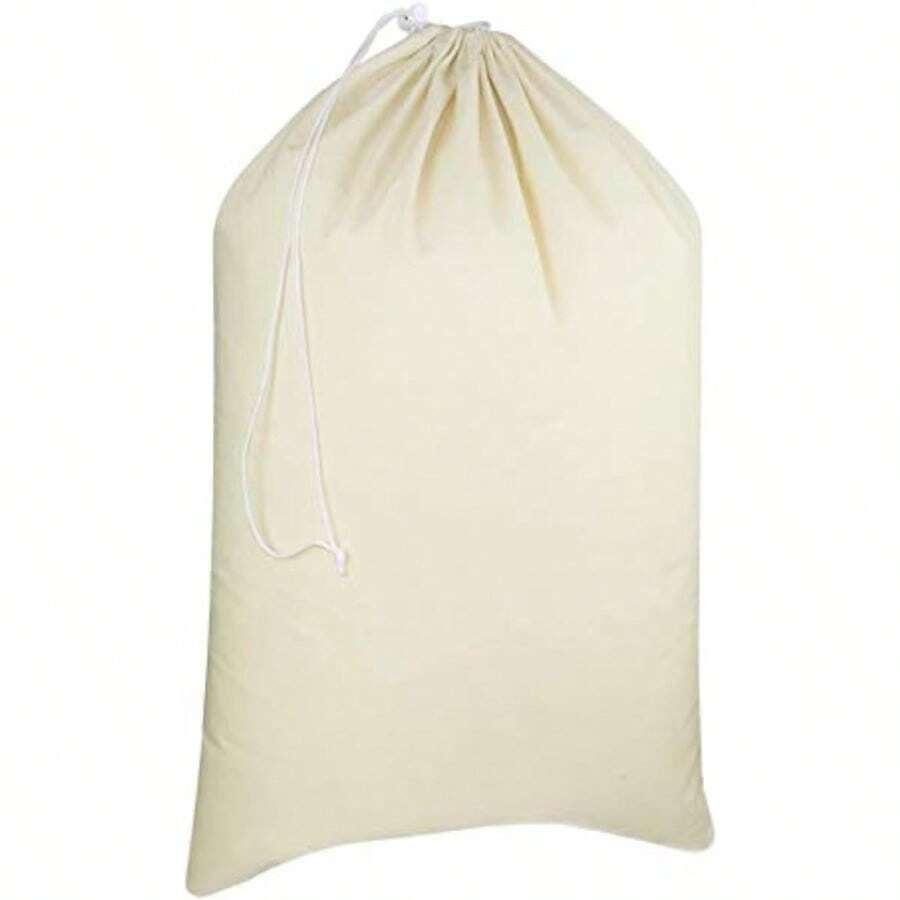 Extra Large Laundry Bags Heavy Duty Cotton Canvas Drawstring Closure Washable Laundry Bag Back To School Travel College Dorm Basket Hamper Liner Toys Clothes Organizer Sack XL 28x36 - Túi giặt đồ / 1 gói - Xem 1