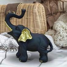1 Peça Estatueta de Elefante da Sorte Feng Shui, Decoração de Elefante para Casa, Pequena Decoração Doméstica, Decoração de Elefante da Riqueza