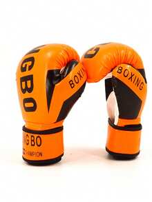 2 piezas de 6 onzas, Guantes de boxeo para hombres y mujeres aptos para boxeo, guantes engrosados para bolsa de arena, lucha, entrenamiento de boxeo, adecuados para sanda, muay thai, MMA y otros deportes. Disponibles en rojo, azul, negro y naranja, 6oz, 8oz, 10oz