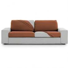EYSA Bi Elastic Sofa Cover Seat And Back Cover Small Orange Harlem Design - 08 Burdeaux - View 10
