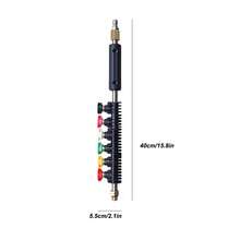 10PCS Power Washer Extension Wand Gutter Cleaner Attachment Stainless Steel Power Cleaning Device Curved Rod - 白色 - 查看 11