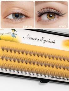 60簇单根睫毛簇 10D 6~15mm 自然妆效单根假睫毛 纤细持久睫毛延长 适合派对 睫毛自然簇 黑白盒随机发货。睫毛簇，睫毛簇，单根睫毛，睫毛，假睫毛 - C - 查看 3