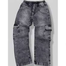 Cargo Pants Skate Khaki Streetwear Retro 6 Bags Aesthetic Pinterest Tumblr Cuffless - 燧石 - 查看 7