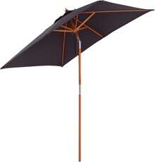 Ombrellone da esterno, supporto e base - Grigio Scuro - Visualizzare 1