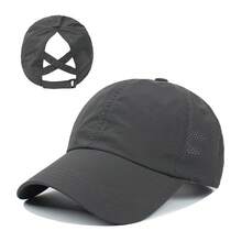 1pc Quick Drying Ponytail Baseball Cap, Sun Protection Cap, Women's Sports Cap, Camping Cap, Hiking Cap - Multicolor - View 5