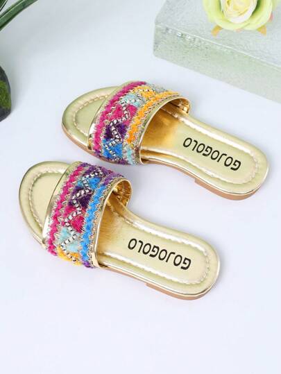 1 pereche de papuci de plajă de vară pentru fete, la modă, design unic, preferații copiilor, potriviți pentru purtare și ședințe foto în diverse ocazii