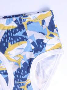 6 Pieces Boys Underwear Soft Cotton Truck Dinosaur Briefs Children