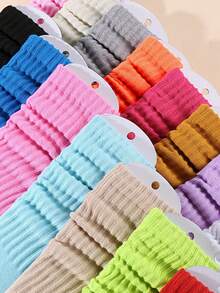 3/12 pares de calcetines de niña de colores de caramelo aleatorios, no sobre la rodilla, adecuados para combinar a diario en otoño e invierno y en la temporada escolar - Multicolor - Ver 3