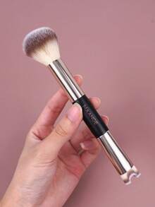 MAANGE 1/2 件套专业化妆刷套装，便携可重复使用，包含粉底刷、腮红刷、遮瑕刷、修容刷、鼻影刷、细节刷，适合日常面部化妆，可用于粉底、遮瑕、腮红、修容、散粉等，赠品 - 黑金色 - 查看 8