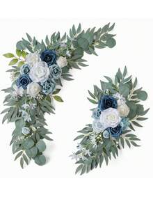 2pcs/Artificial Pink Roses, Romantic Handmade Flowers, Suitable For Wedding Party Room Decoration Home Decoration, Birthday Decoration, Room Decoration, Outdoor Wedding Proposal Site Gender Reveal Site Atmosphere Decoration , . - Multicolor - View 17