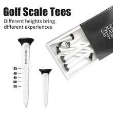 12pcs/Box Golf Scale Tees Durable Plastic Golf Tees Designed To Enhance Golf Shot Distance And Tested To Reduce Ball Spin - 12pcs In 1 Boxes - View 1